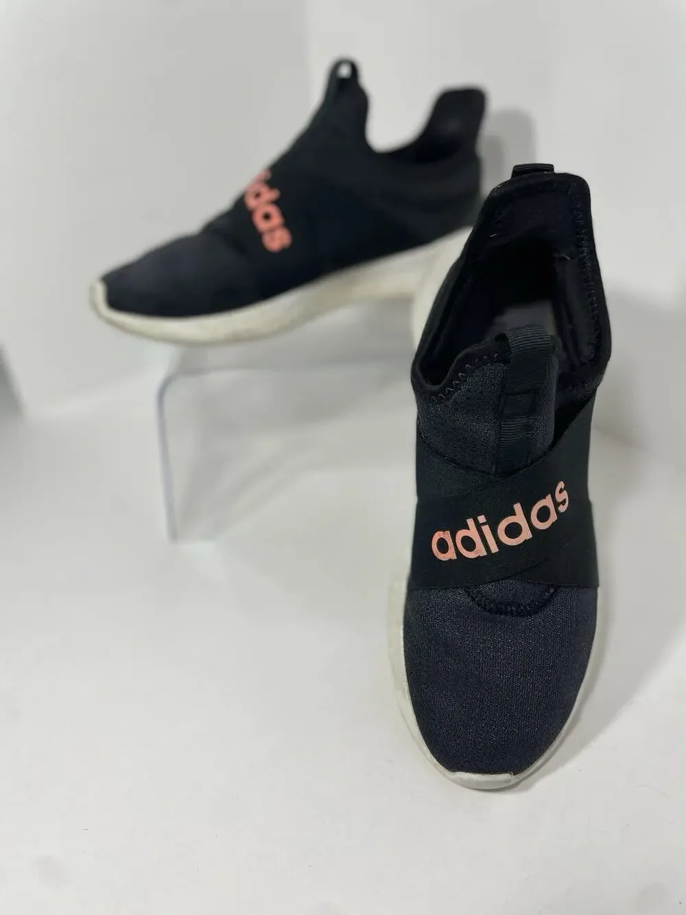 Adidas Puremotion Adapt Womens Running Shoes Sneakers Size 7.5 Slip On Black Gym